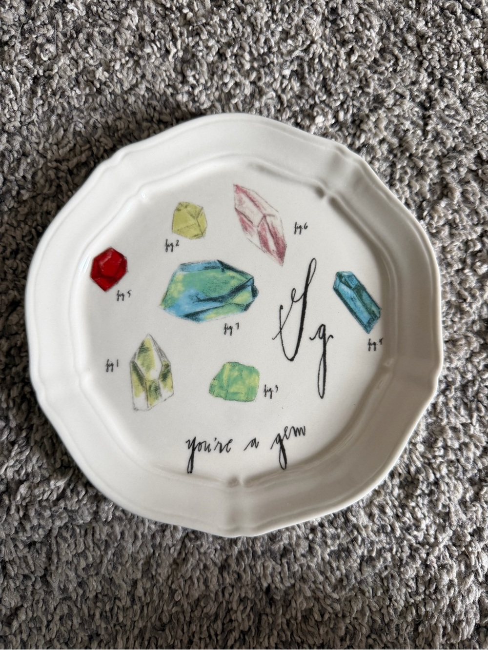 Anthropologie Linea Carta You’re a Gem plate